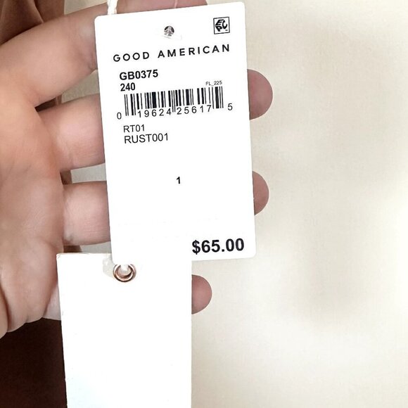 NWT Good American Modern Tank Bodysuit in Rust001 - Size 1 (Small) - Picture 3 of 9